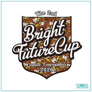 第2回BRIGHT FUTURE CUP大会ロゴ＆Tシャツデザイン